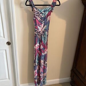 Christian Siriano Multicolor Leaf Print Jumper